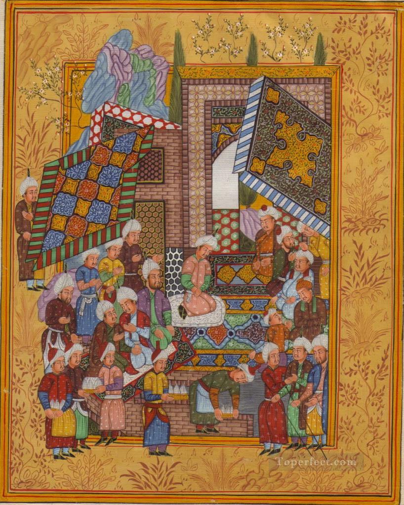Islamic Miniature 16 Oil Paintings